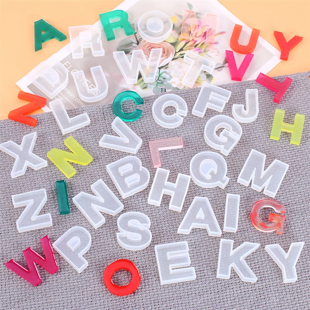 1 шт. силиконовая эпоксидная форма в виде английского алфавита|Глиняные формы| |