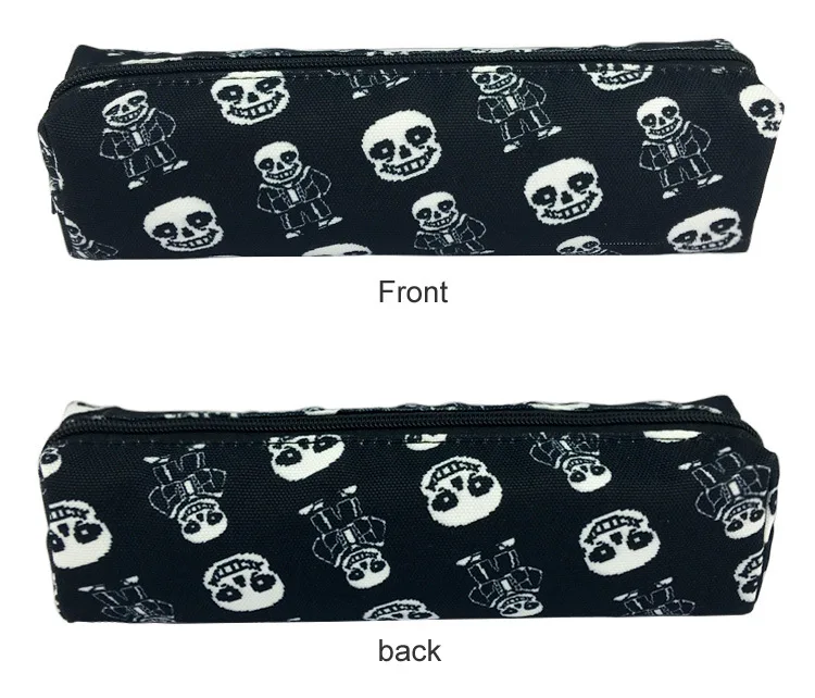 Холщовый пенал для карандашей с принтом Game Undertale чехол на молнии Подарочный