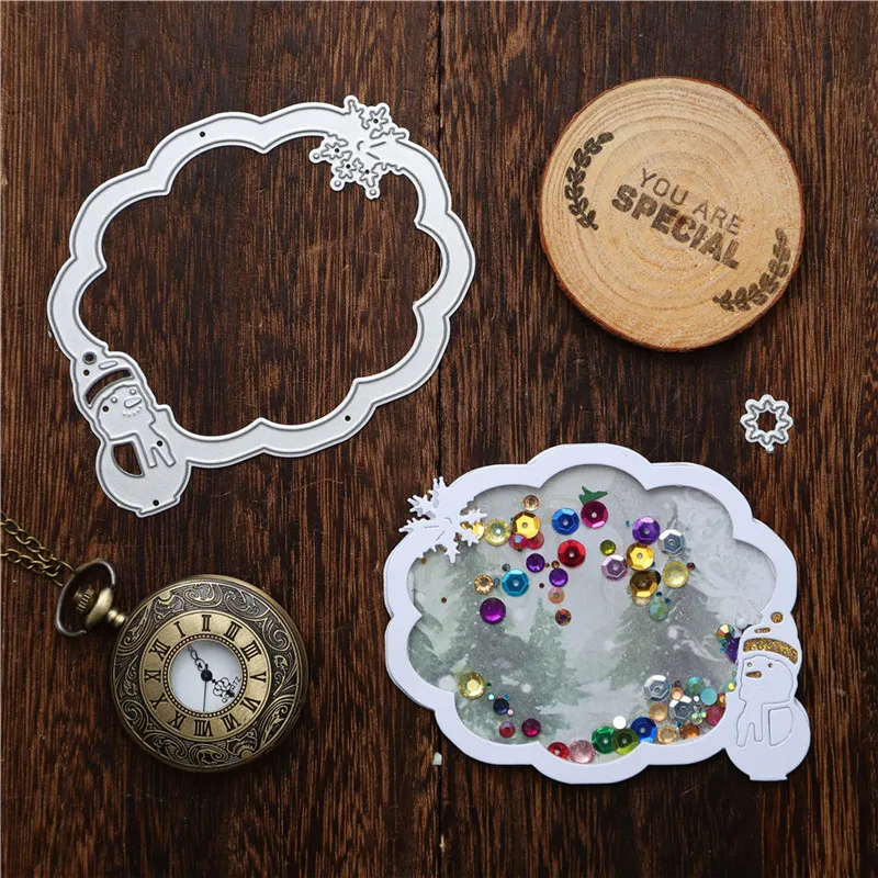 Штампы для вырезания рождественского диалога DiyArts металлические штампы