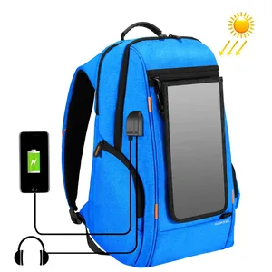 puluz outdoor multi function solar panel power comfortable breathable casual backpack laptop bag for 3c camera accessories free global shipping