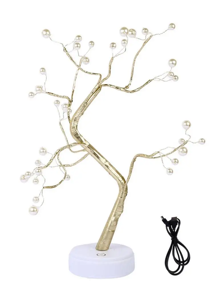 Светодиодный светильник в виде дерева бонсай ветви белый ночной Светильник для