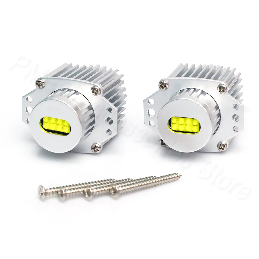 Светодиодсветодиодный габаритные огни ангельские глазки PMFC 2 шт. Лампы CANbus 80 Вт