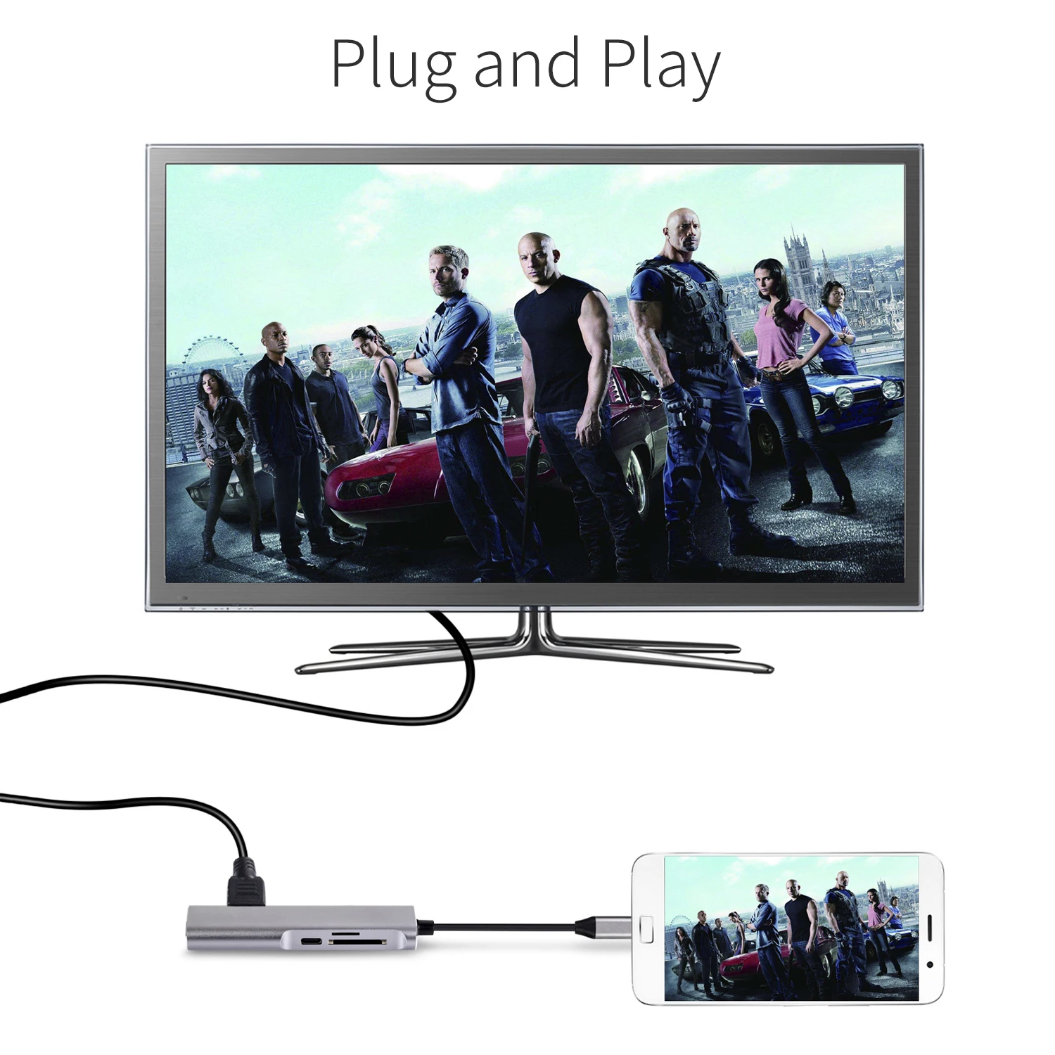 USB Type C Type-C USB-C HUB To HDMI 4K 3.0 TF SD Card Reader Thunderbolt 3 Dex Mode Adapter For MacBook Air Pro Samsung S8 | Компьютеры и