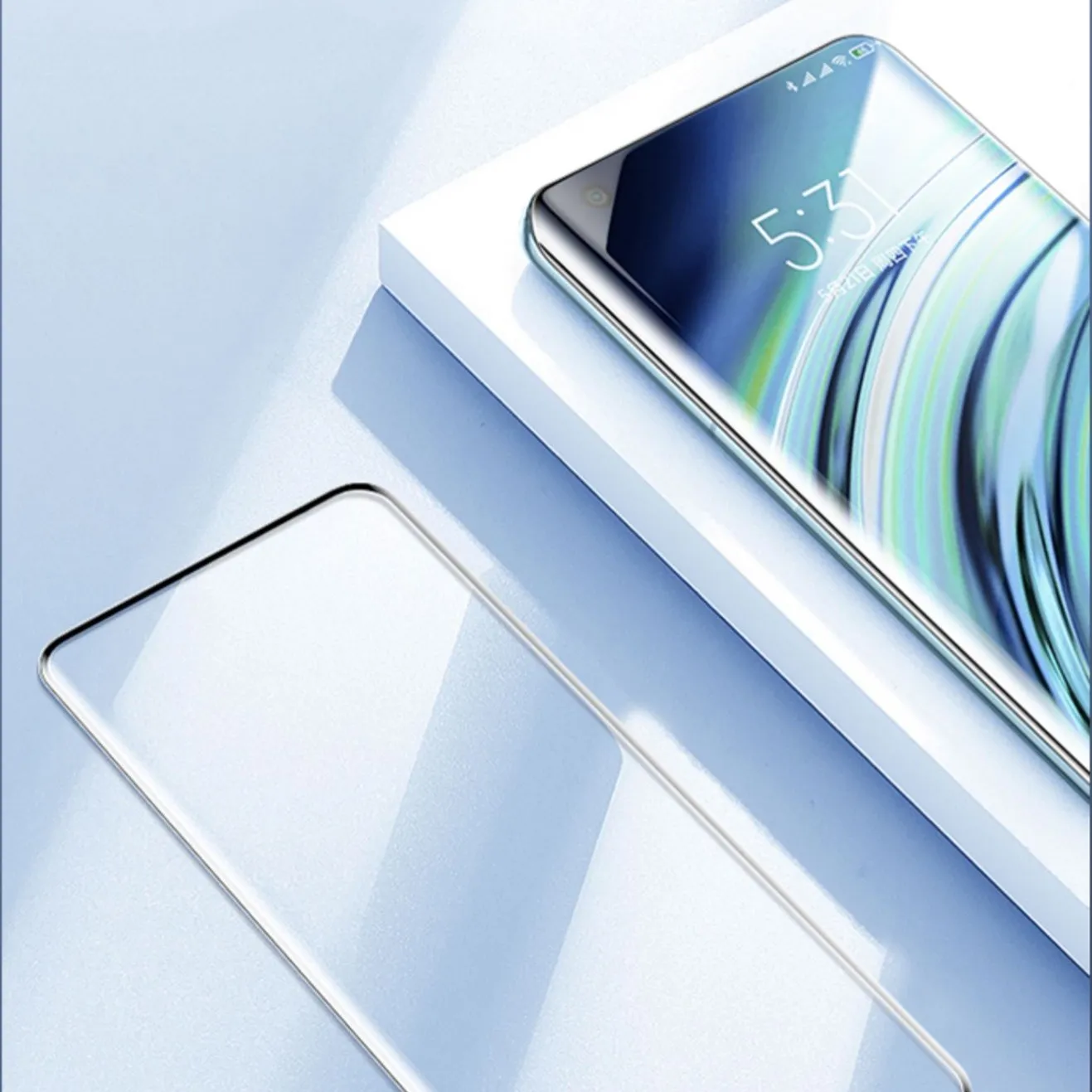 2 предмета в комплекте крышка Экран протектор для LG бархат 5G Стекло закаленное