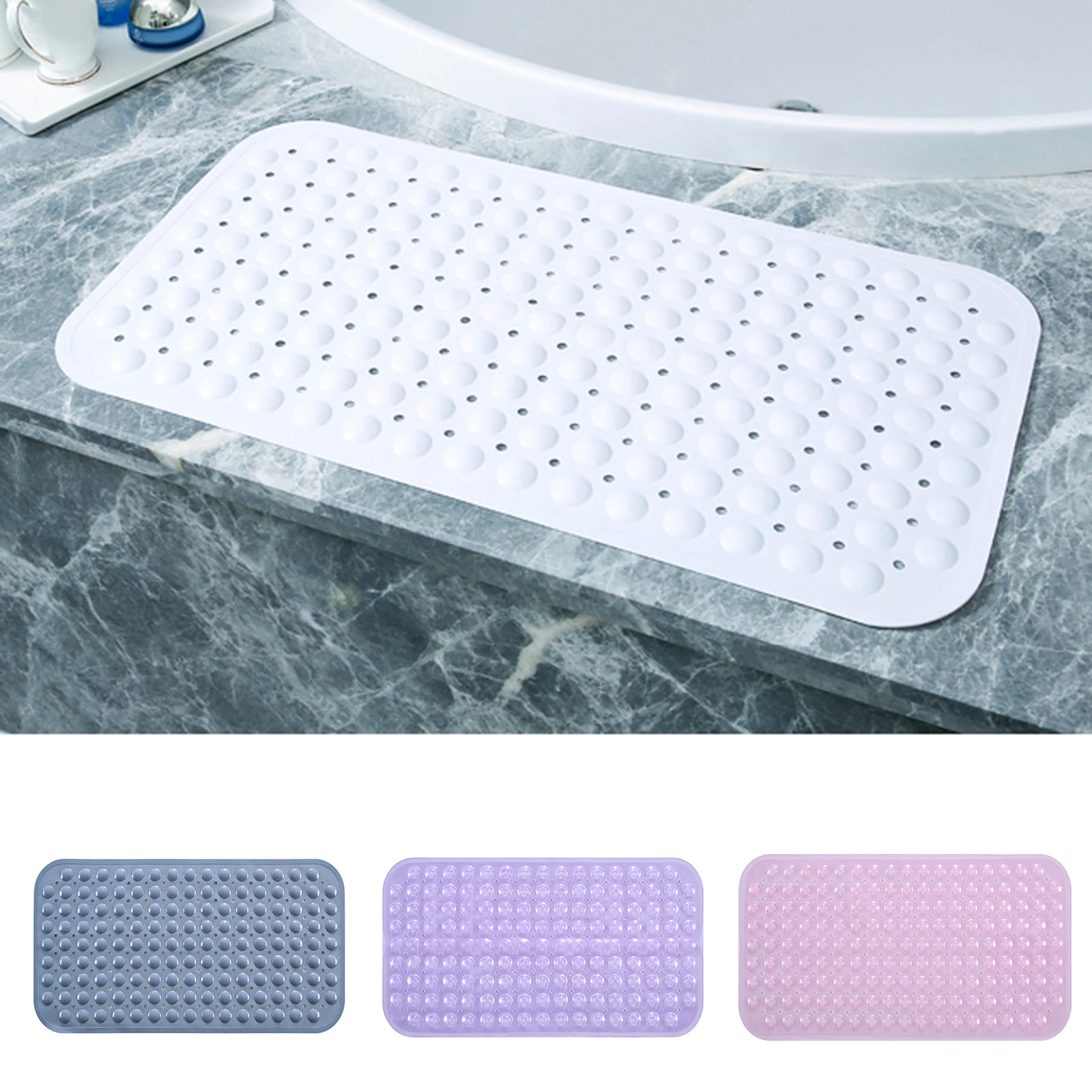 

Нескользящие Коврики для ванной с присосками и отверстиями для слива