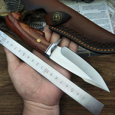 

8cr13mov blade outdoor straight knife camping hunting rescue knife high hardness high quality practical knife durable EDC