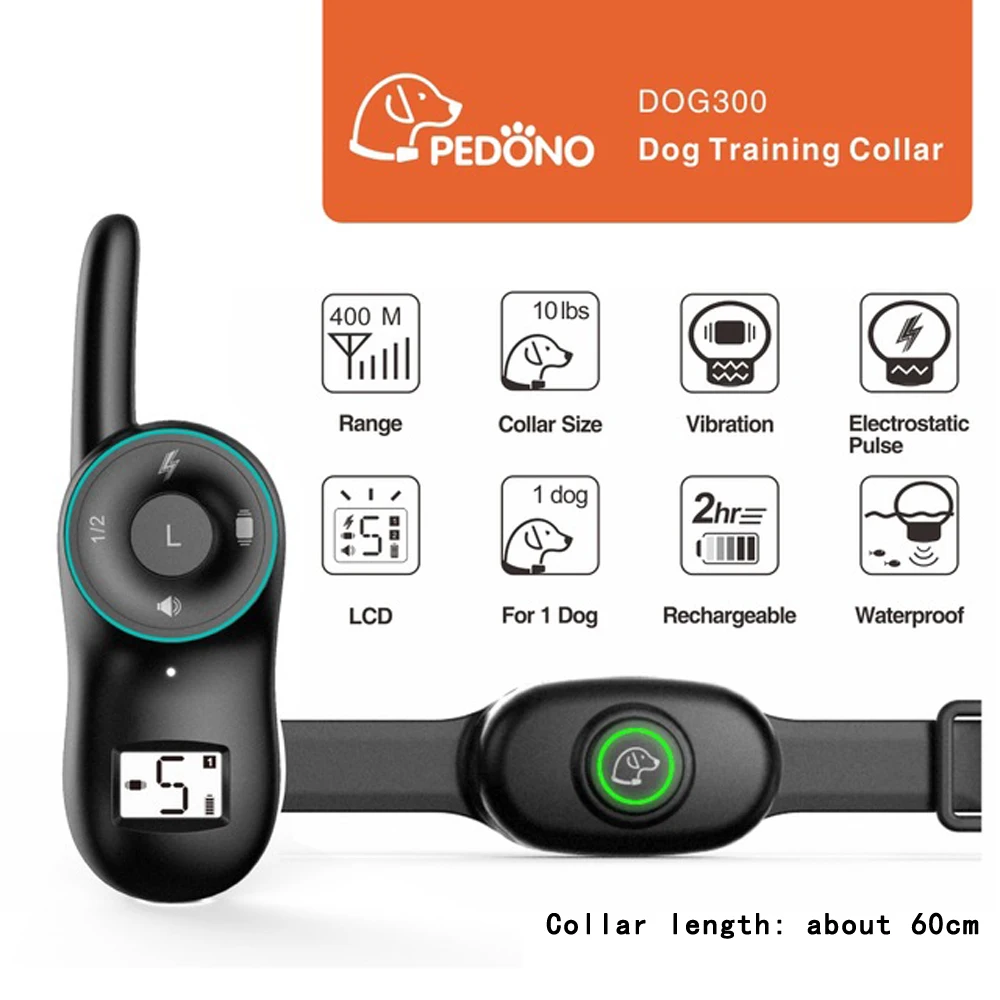 Ошейник для дрессировки собак с пультом вибрационным звуком Электрический