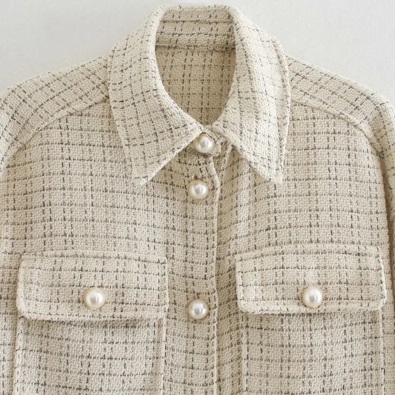 

Women Vintage Oversize Plaid Long Shirts Autumn Chic Streetwear Loose Shirt Elegant Outfits Girls