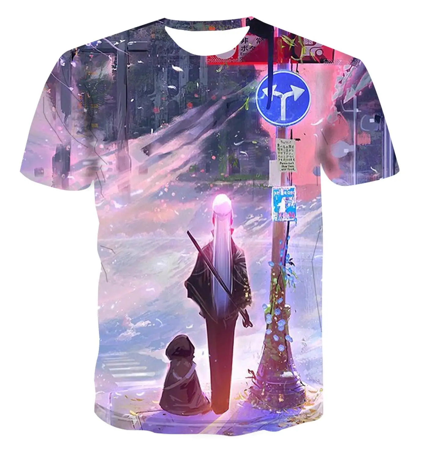 

Summer new anime 3d printed T-shirt men and women fashion O-neck short-sleeved T-shirt children Xia Harajuku top