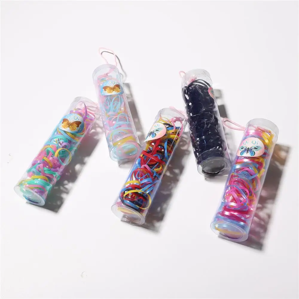 Гладкая Минималистичная одноразовая резинка для волос разных цветов 70-80 Женская