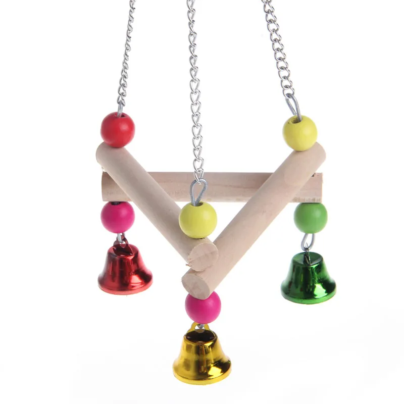 Птица Попугай попугай дерев гамак качели стенд Висячие игрушки | Дом и сад