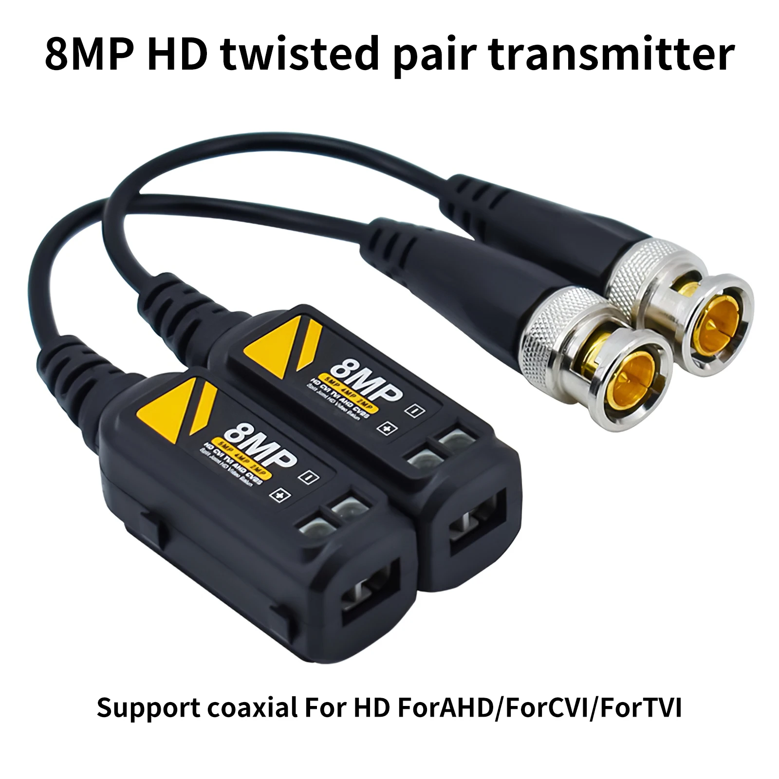Passive Video Connector CVBS AHD CVI TVI UTP 4 In 1 Balun Coaxial High Definition Twisted Pair Transmitter | Безопасность и защита