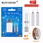 Поплавки для рыбалки WLPFISHING, электрические поплавки, перезаряжаемые батарейки CR425, набор аксессуаров для различных зарядных устройств
