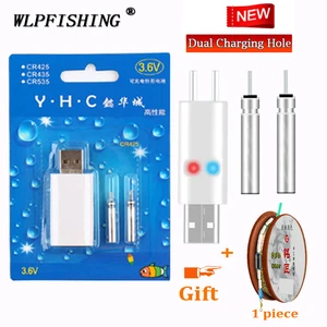 Поплавки для рыбалки WLPFISHING, электрические поплавки, перезаряжаемые батарейки CR425, набор аксессуаров для различных зарядных устройств