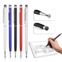 a 1pc double touch stylus mini 14cm touch screen pen mobile phone tablet painting touch stylus for ipad for iphone