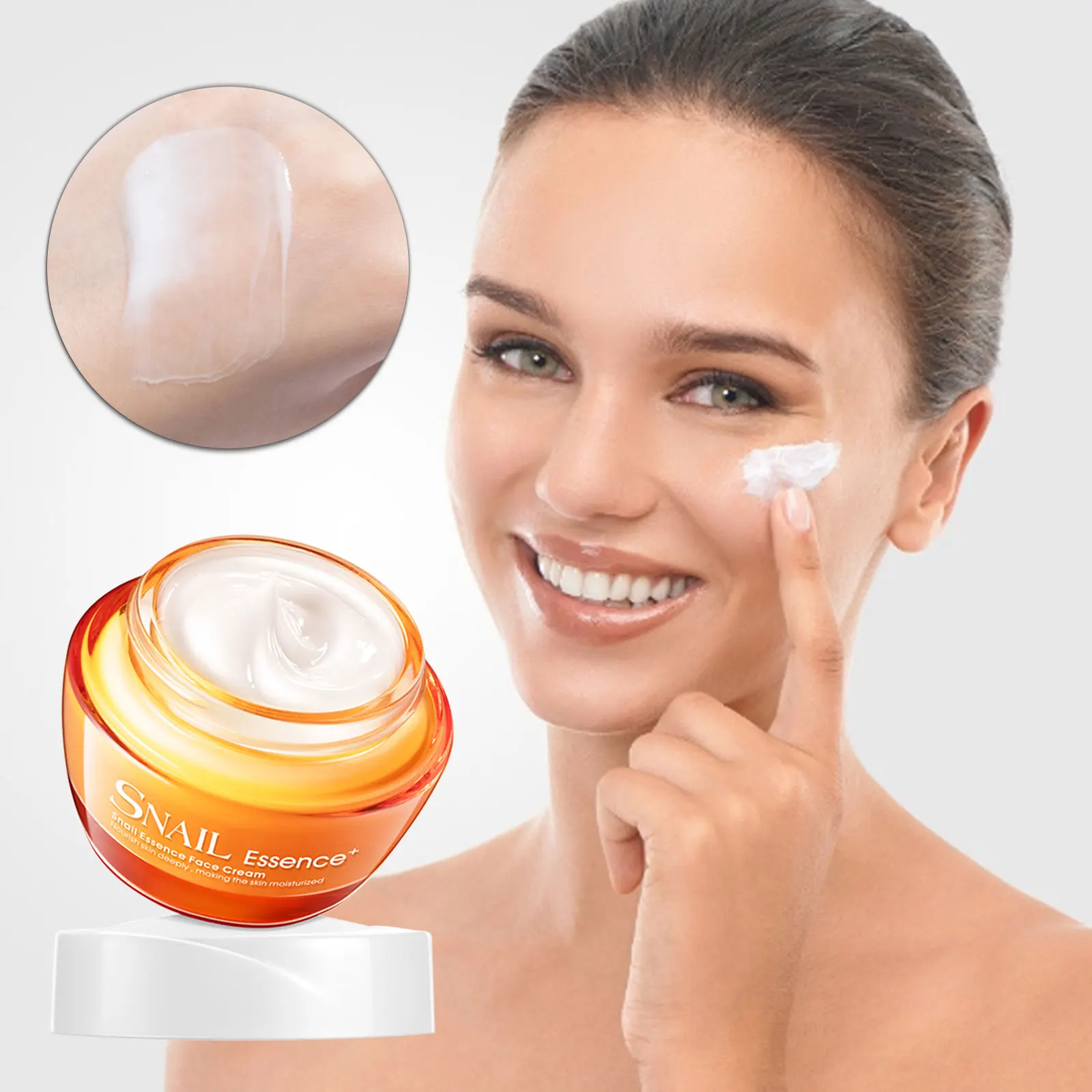 

LAIKOU Snail Essence Face Cream Whitening Brightening Moisturizing Hydrating Anti Aging Anti Wrinkle Oil Control Shrink Pores