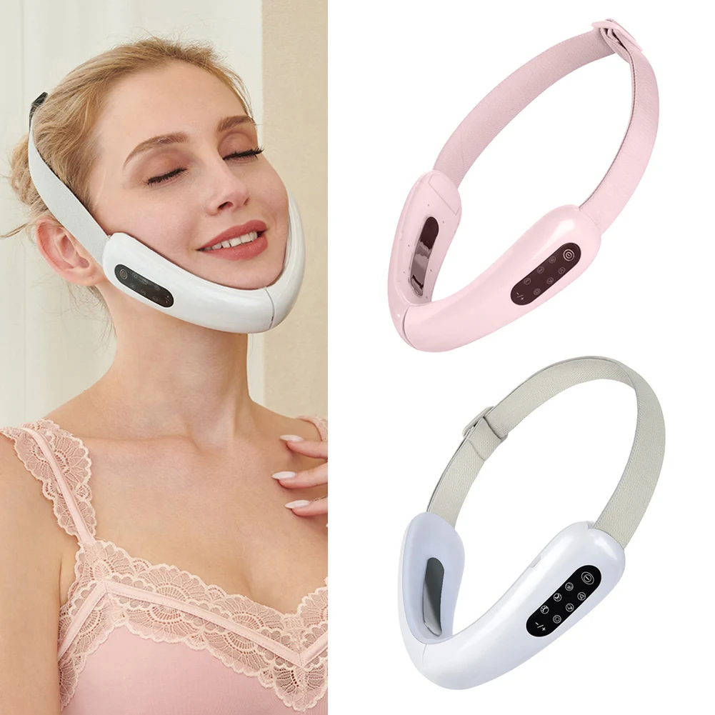 

Подбородок V-Line подтягивающий пояс машина красный светильник светодиодсветодиодный фотонная терапия лицо похудение Вибрационный массажер...