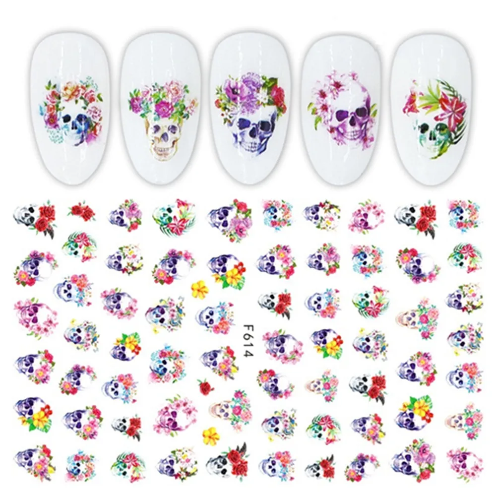 

F-554 to 623 Clown Crayon Shinchan Skull 3D Back glue Nail decal Nail sticker Nail decoration Nail art Nail tool Nail ornament