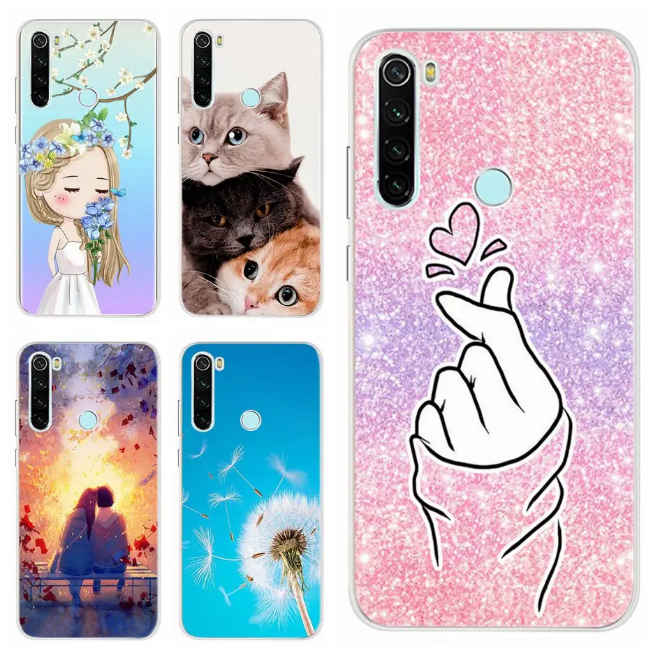 Чехол для Xiaomi Redmi Note 8 2021 T мягкий силиконовый милый чехол с рисунком Pro Note8 чехлы