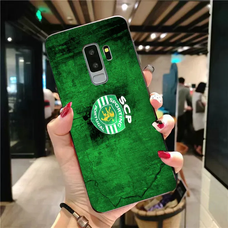 Чехол для телефона FC Sporting Clube de Portugal Samsung Galaxy S6 S7 Edge S8 S9 Plus A7 A5 A8 A9 J5 S5 DIY чехол мягкого