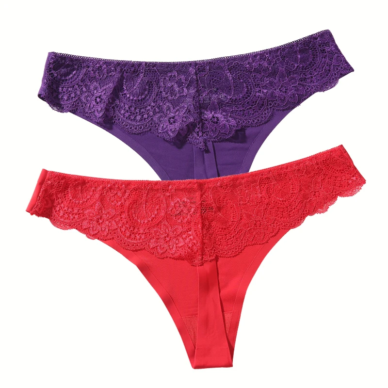 Женские сексуальные стринги трусики с низкой талией кружевное нижнее белье
