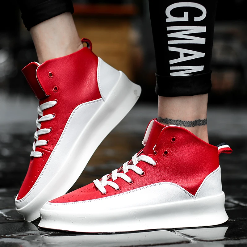 

YEINSHAARS New Arrival Spring Mens Mixed Color Casual Shoes Fashion Forward Round Toe Breathable Flat Platform Leisure Shoes