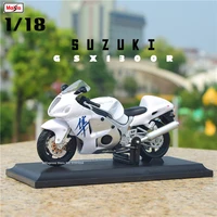 maisto 118 suzuki gsx1300r moto car original authorized simulation alloy motorcycle model toy car collecting birthday present