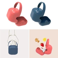 1pc portable pacifier storage box solid colour plastic soother container dust cover travel teether pacifier box storage case