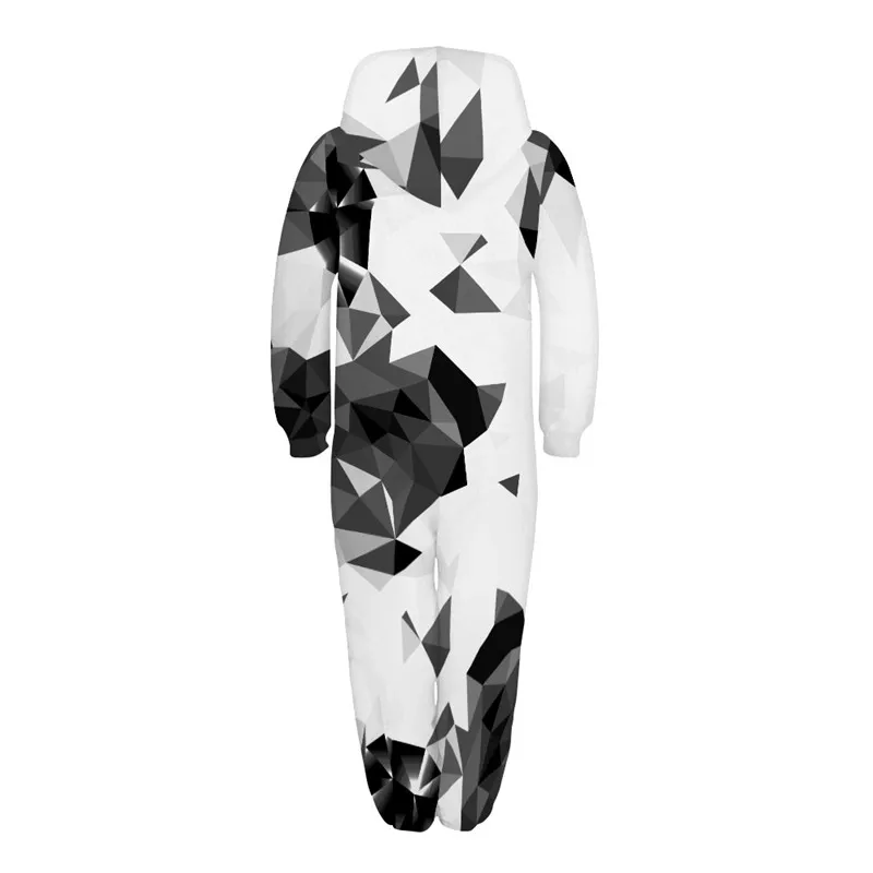 Детские комбинезоны в клетку с геометрическим рисунком и объемным принтом