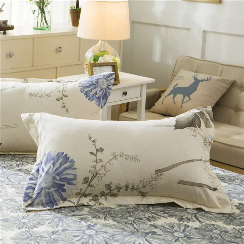 3/4 шт набор постельного белья для дома мягкий цветочный принт пододеяльник