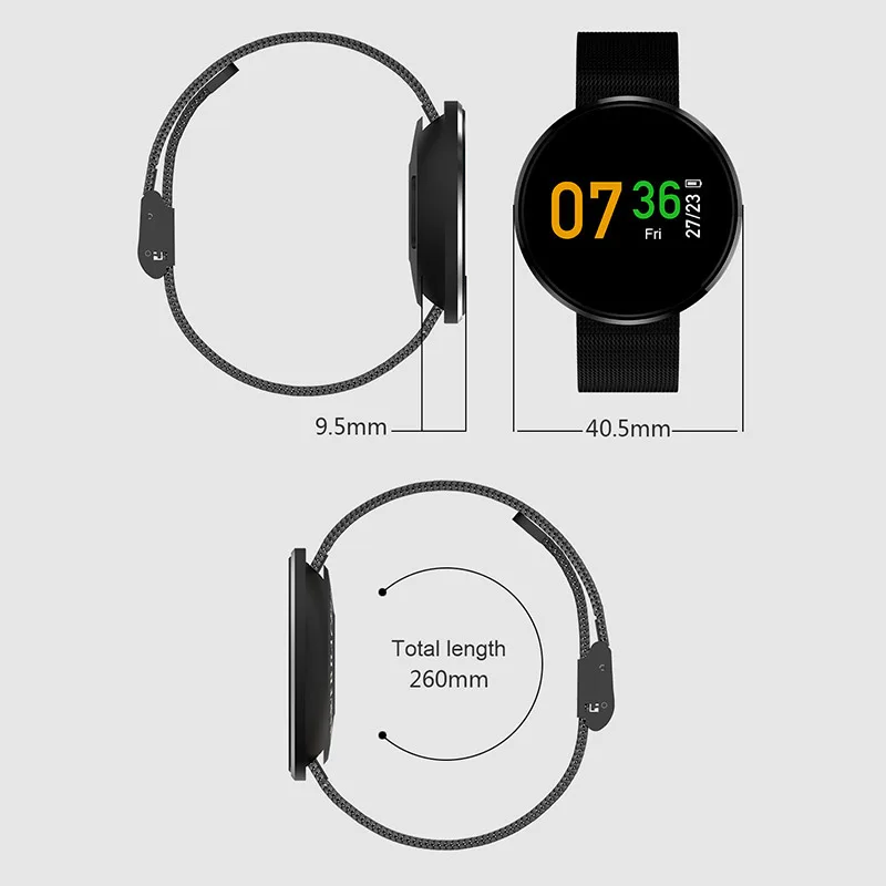 Умный Браслет цветной ЖК монитор IP67 Счетчик Сердечного Ритма кровяного давления