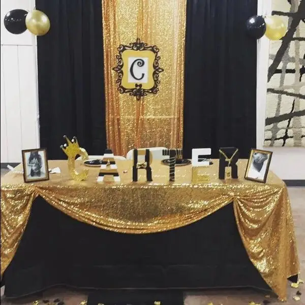 Royaltime, 2 шт., 2x8ft, золотые блестки, фон для занавес, свадебная фотобудка, фон для фотосъемки, Свадебная вечеринка, Рождественское украшение
