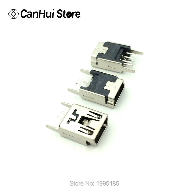 Мини-разъем USB SMD 5 контактов 180 градусов/90 градусов DIP-2 DIP-4 20 шт. | Обустройство дома