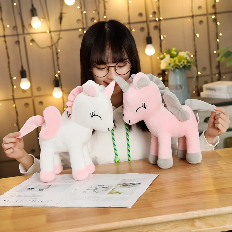 

35-85cm Kawaii Giant Rainbow Unicorn Plush Toys Soft Stuffed Animal Horse Dolls For Children Girls Pillow Birthday Gifts