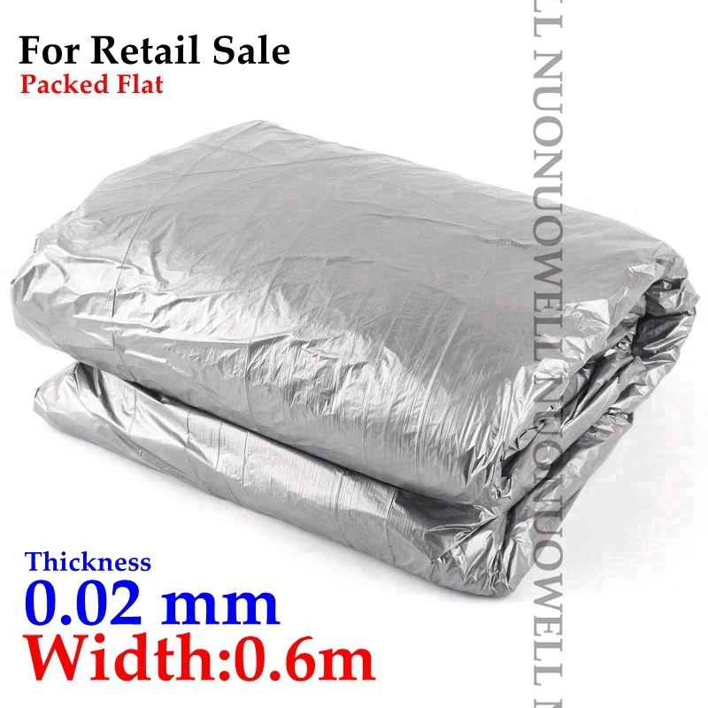 Width 0.6m 40 м~ 5 м 0,02 мм садовая Серебристая черная светоотражающая пленка фруктовый тройник для посадки пластиковой мульчи пленка для теплицы уход за овощами крышка - Цвет: Width 0.6m