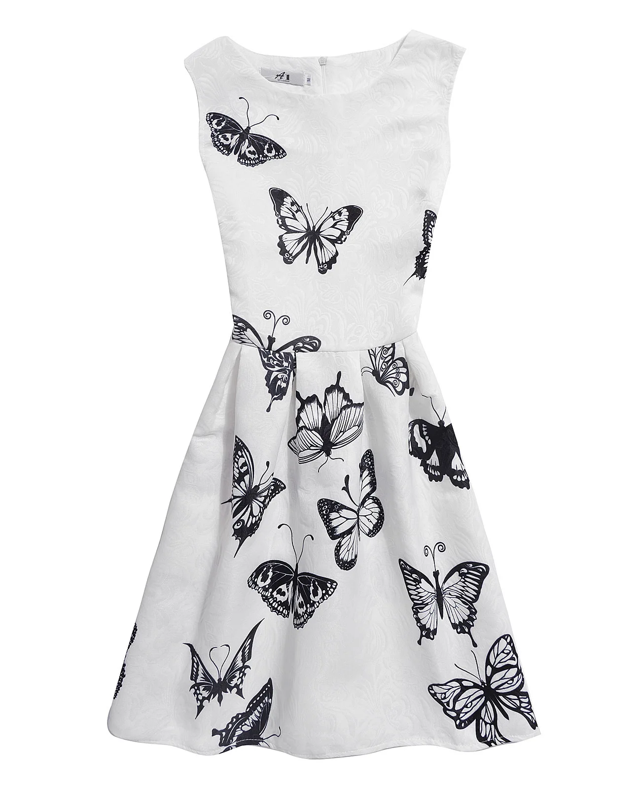 Летнее короткое коктейльное платье для девочек с принтом бабочки без рукавов; Детское праздничное платье Sukienka Dziewczynka от AliExpress WW
