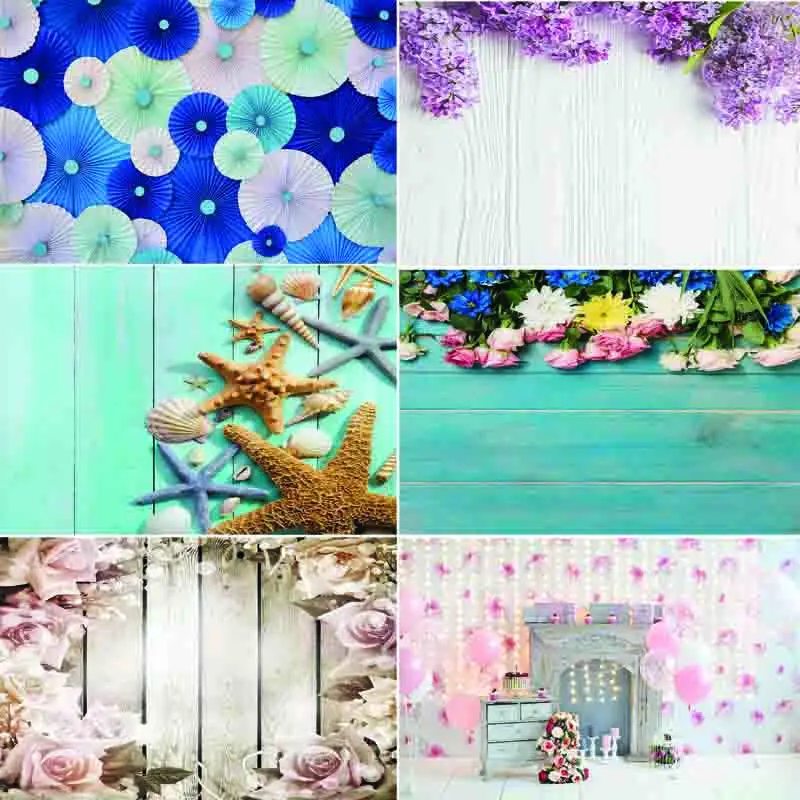 

Vinyl Custom Photography Backdrops Prop Wooden Planks Theme Photography Background #0006