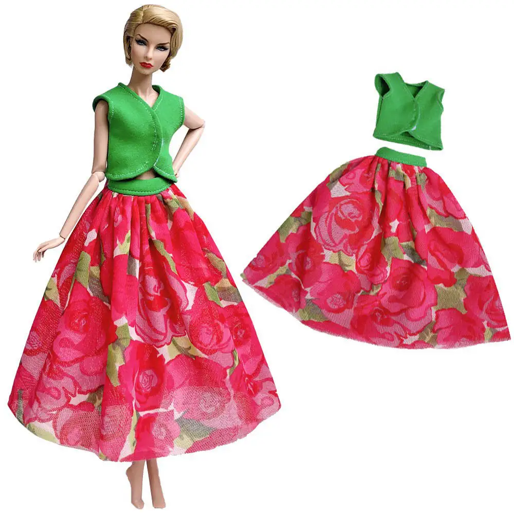 Not Include Doll D NK новейшее платье куклы модный дизайн наряд ручной работы модель вечерние юбки для куклы Барби аксессуары Игрушки для малышей подарок для девочек JJ - Цвет: Not Include Doll D
