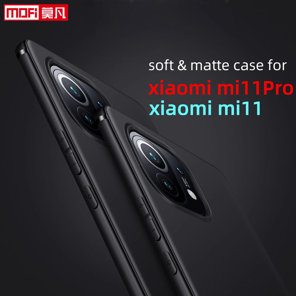 

matte case for xiaomi mi11 case mi11 pro cover soft silicone back book tpu ultra thin slim protect case mofi xiaomi 11pro cover