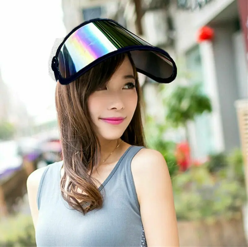 

Sun Visor For Full Face Head PVC Shield Solar Reflective UV Protectant Hat Cap Sun Hat