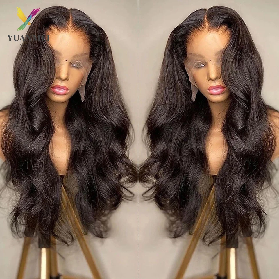 Glueless 30 Inch Lace Front Wig Body Wave Lace Frontal Wigs For Women Brazilian Huam Hair Wigs Pre Plucked Bodywave Closure Wigs