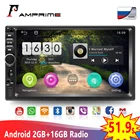 Мультимедийная магнитола AMPrime, универсальная мультимедийная система на Android, с GPS, 32 ГБ ОЗУ, для Volkswagen, Nissan, Hyundai, Kia, Toyota, типоразмер 2 Din