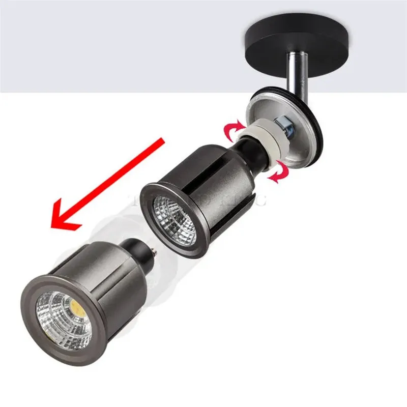 Супер яркие светодиодные лампы GU 10 Диммируемые теплый/холодный белый свет 85-265 в 9