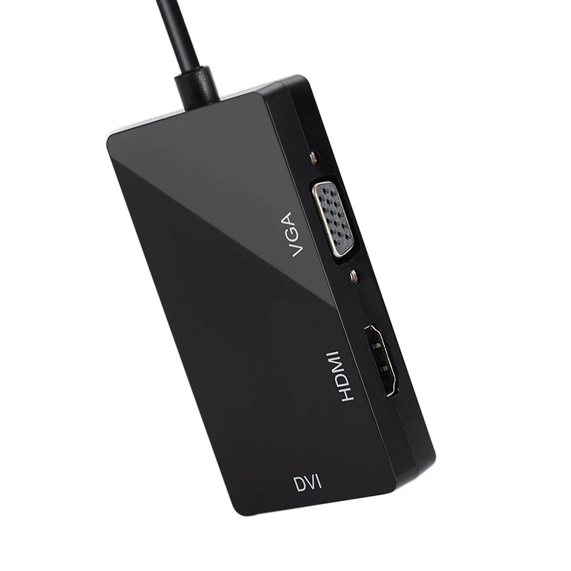 3 в 1 MINI DP DisplayPort для док станции DVI адаптер VGA HDMI переходник Thunderbolt кабели 1080P Mac MacBook