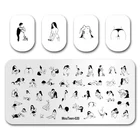 Стемпинг для ногтей, горячее искусство ногтей год, для девочек