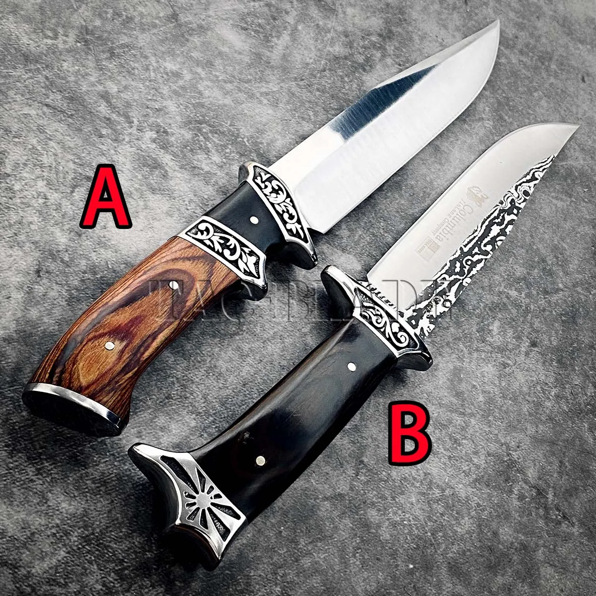 

Bowie Knife Outdoor Products Army Hunting Knife Fixed Blade Tactical Combat Knife Wilderness Survival Camping Tool 2 Styles