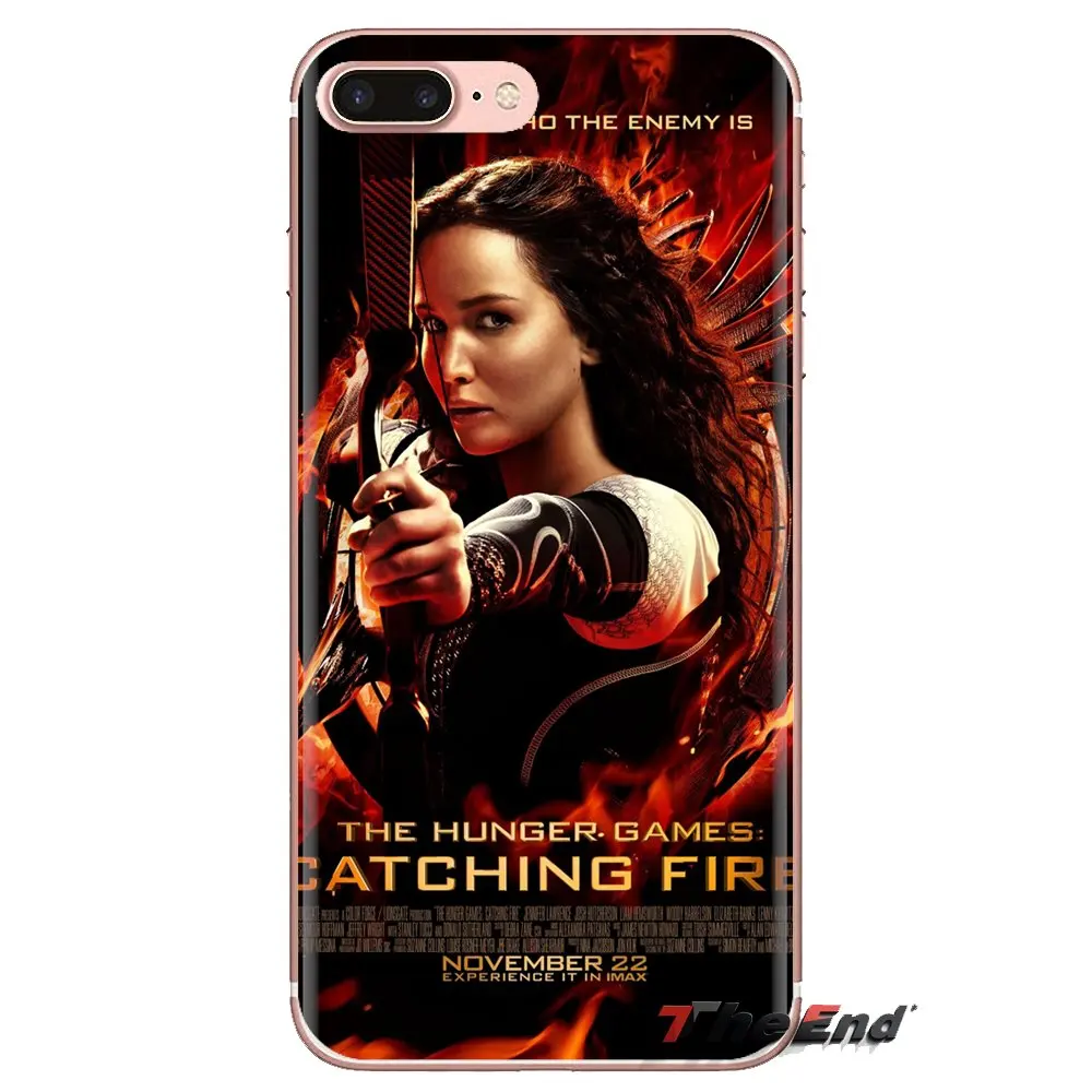 Transparent Soft Shell Covers Hunger Games For iPhone XS Max XR X 4 4S 5 5S 5C SE 6 6S 7 8 Plus Samsung Galaxy J1 J3 J5 J7 A3 A5 |