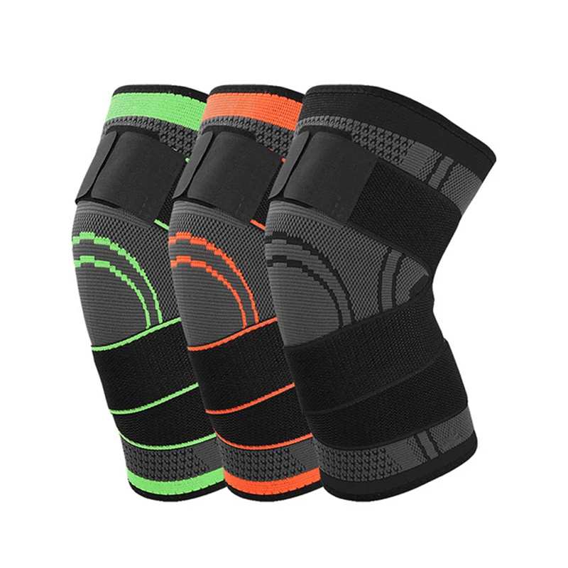 

new Sports Fitness Knee Pads Support Bandage Braces Elastic Nylon Sport Compression Sleeve for Basketball Elbow & Knee Pads hot