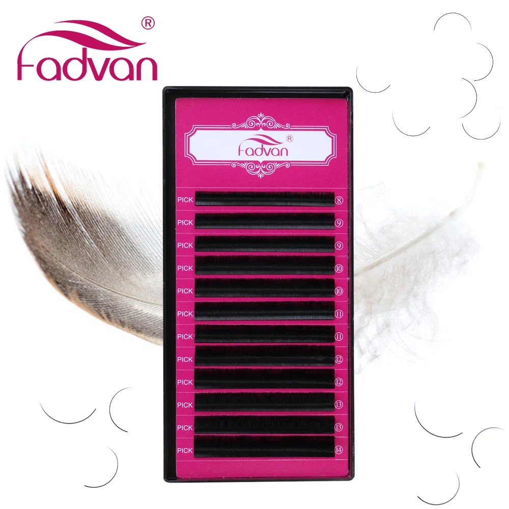 Классические накладные ресницы для наращивания Профессиональные Накладные 8 14