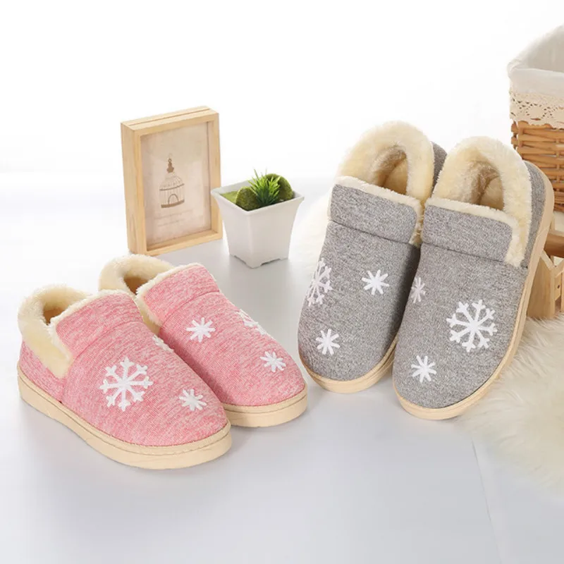 Прямая поставка теплые зимние тапочки женские хлопковые домашние для влюбленных